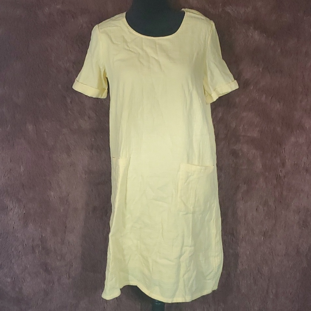 Draper's & Damon's Yellow Shirt Dress